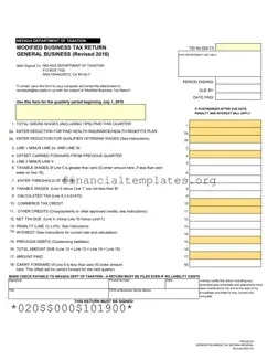 Get Modified Business Tax Form