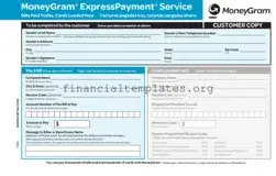 Get Moneygram Express Payment Form