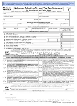 Get Nebraska Sales Tax Statement Form