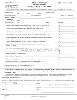 Get New Jersey Estate Tax Return Form
