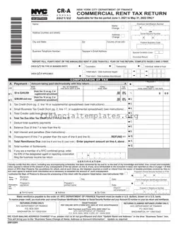 Get Nyc Commercial Rents Tax Return Form