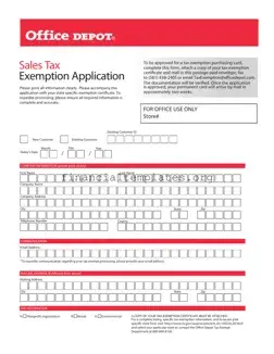 Get Office Depot Tax Exempt Form