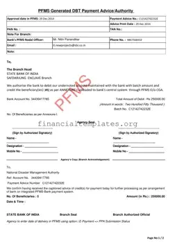 Get Pfms Generated Payment Form