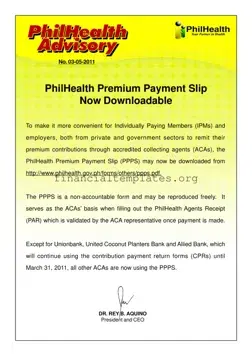 Get Philhealth Premium Payment Slip Form