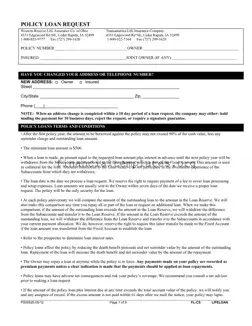 Get Policy Loan Request Form