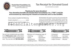 Get Purple Heart Tax Receipt Form