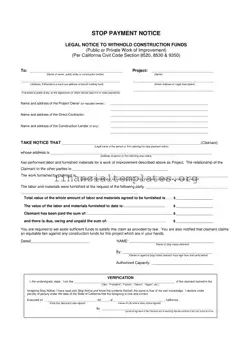 Get Stop Payment Notice Form