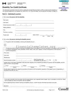 Get T2201 Tax Credit Form