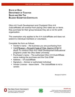 Get Tax Exempt Ohio Form