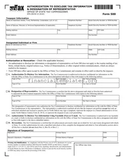 Get Tax POA 500 Form