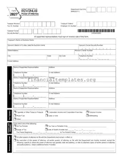 Get Tax POA form 2827 Form