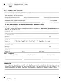 Get Tax POA form 548 Form