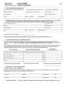 Get Tax POA form ID-POA Form