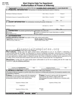 Get Tax POA wv-2848 Form