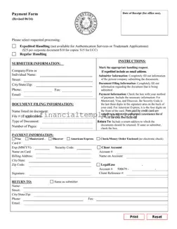 Get Texas Sos Payment 807 Form