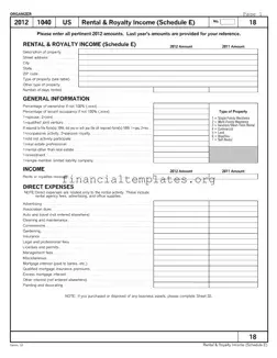 Get Us Tax Schedule E Form