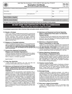 Get Utah Tax Exemption Form