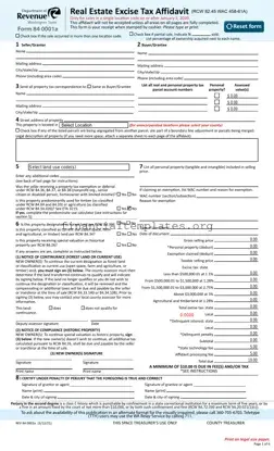 Get Washington Real Estate Excise Tax Affidavit Form
