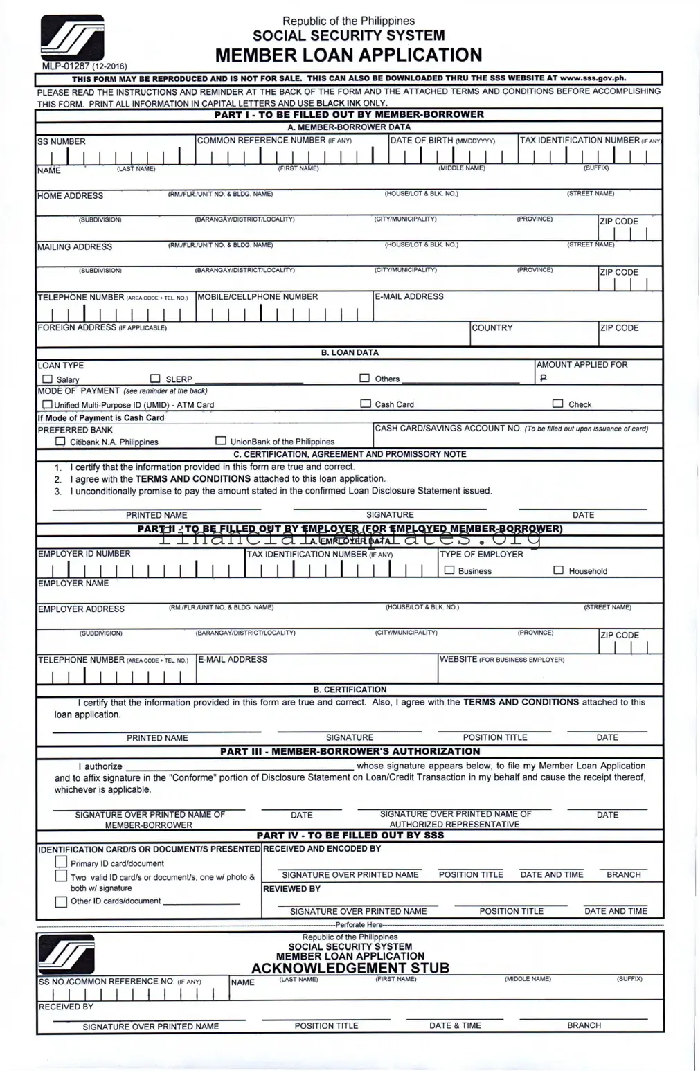 Get Sss Loan Application Form