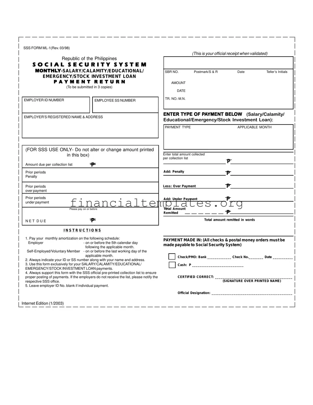 Get Sss Payment Return Form