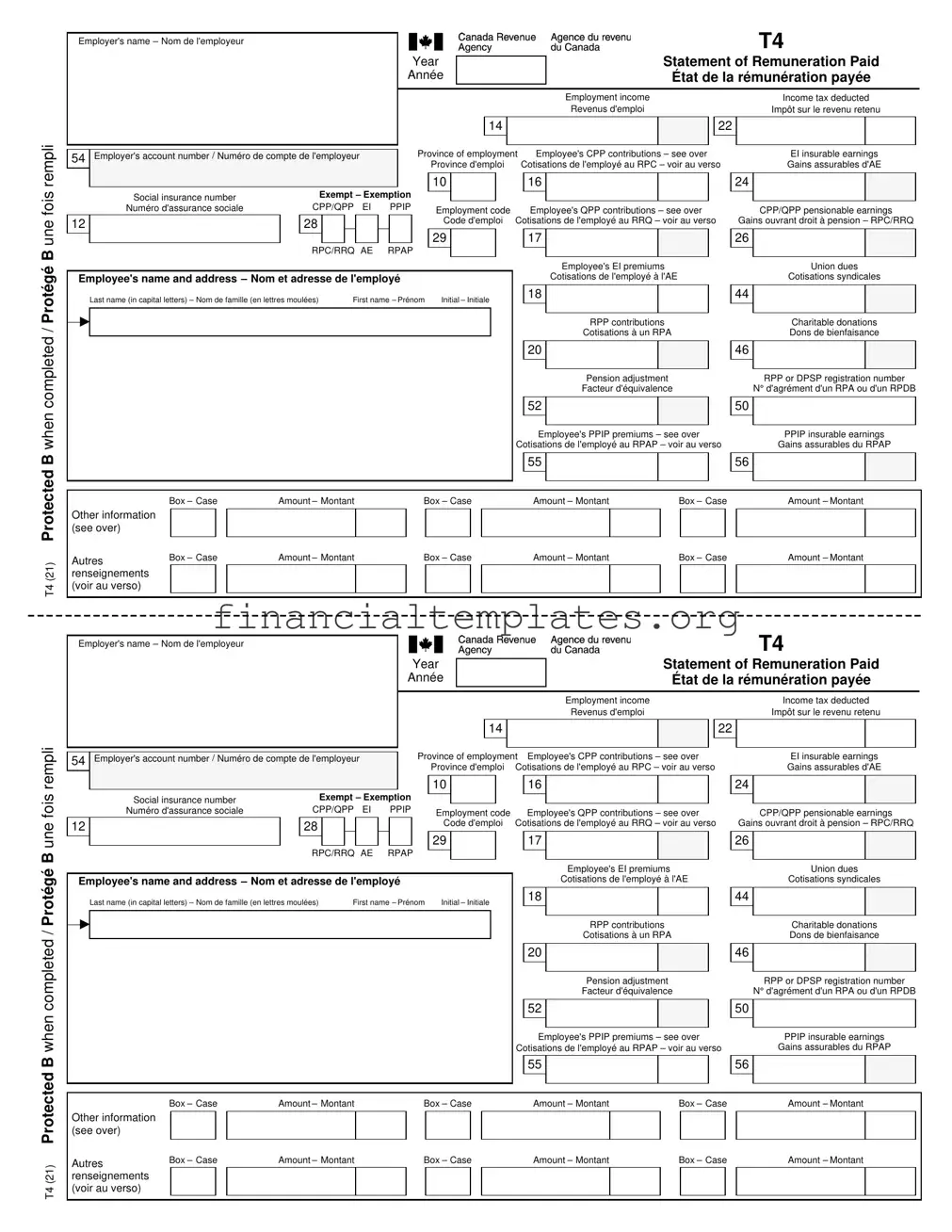 Get T4 Federal Tax Form