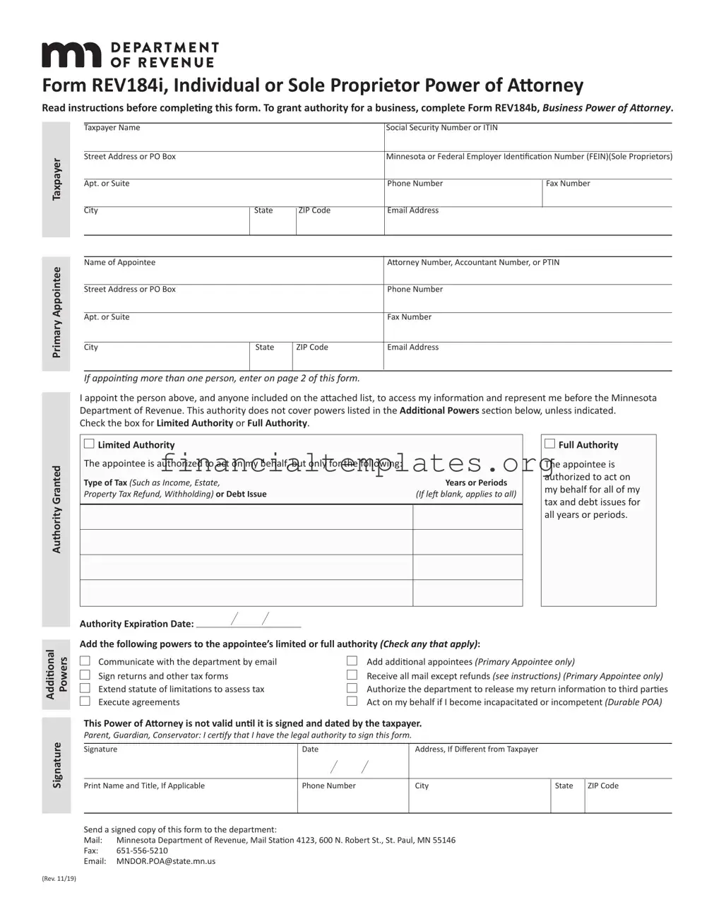 Get Tax POA Form