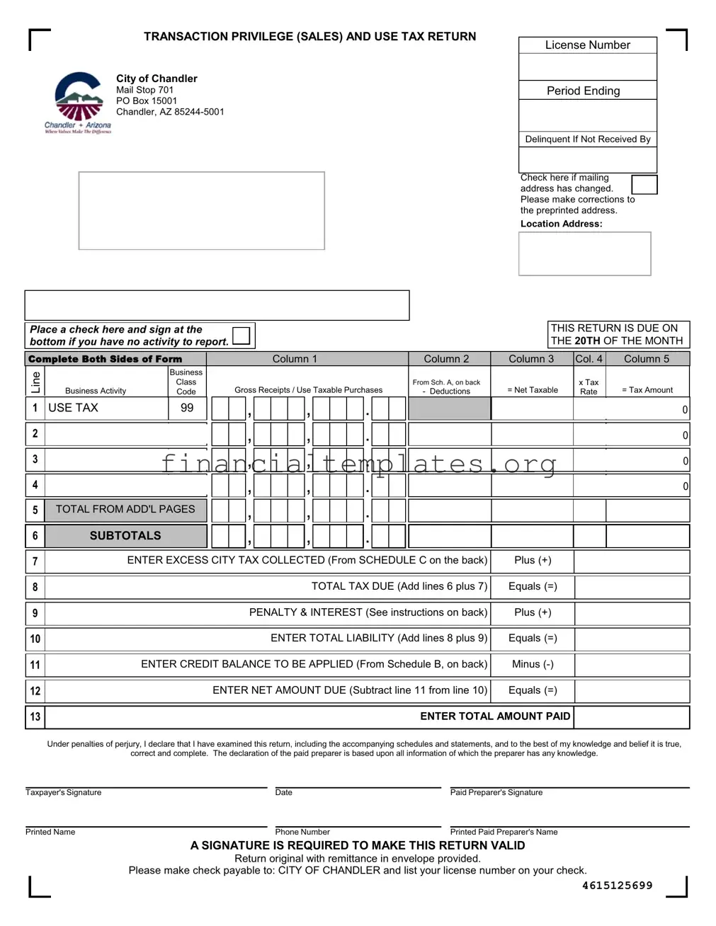 Get Transaction Privilege Sales Tax Return Form